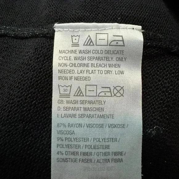 Belle by Kim Gravel Lurex Tank Black Sparkle Sz Med A390262 Holiday Goth Dark - Picture 8 of 10